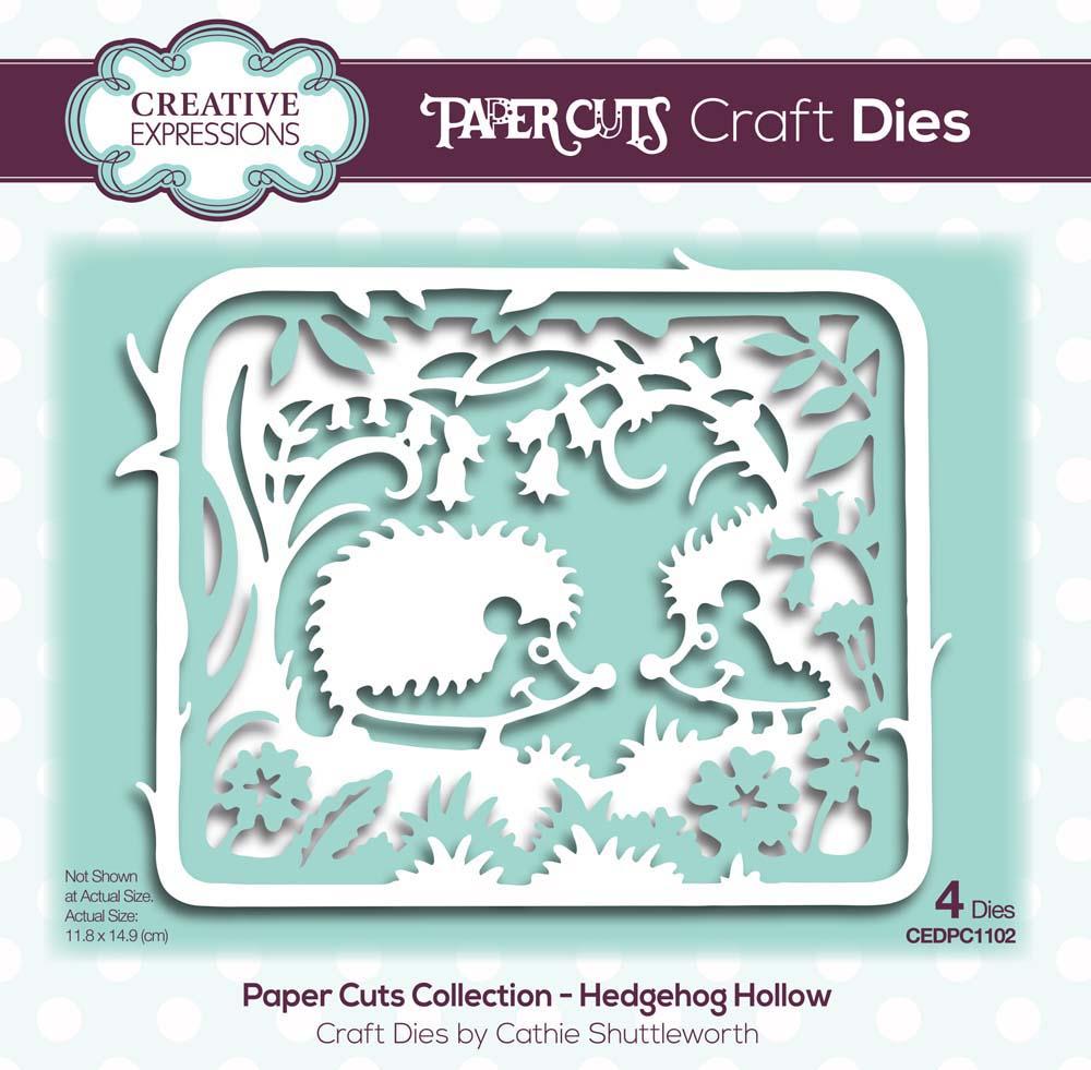 Creative Expressions Paper Cuts Hedgehog Hollow Craft Die-1