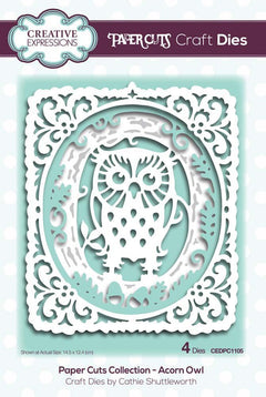 Paper Cuts Acorn Owl Craft Die-1