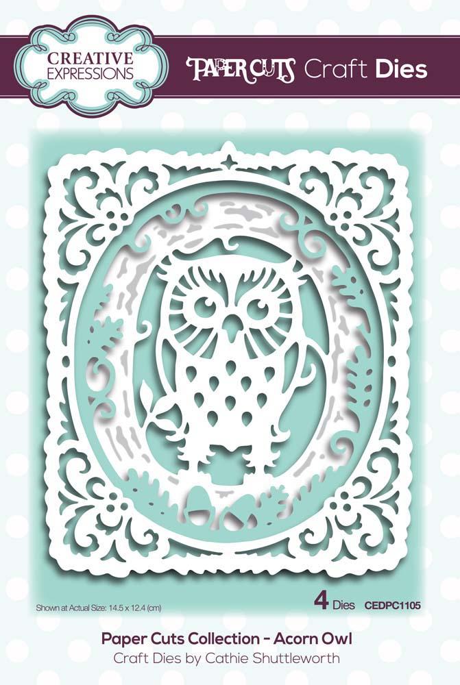 Paper Cuts Acorn Owl Craft Die-1
