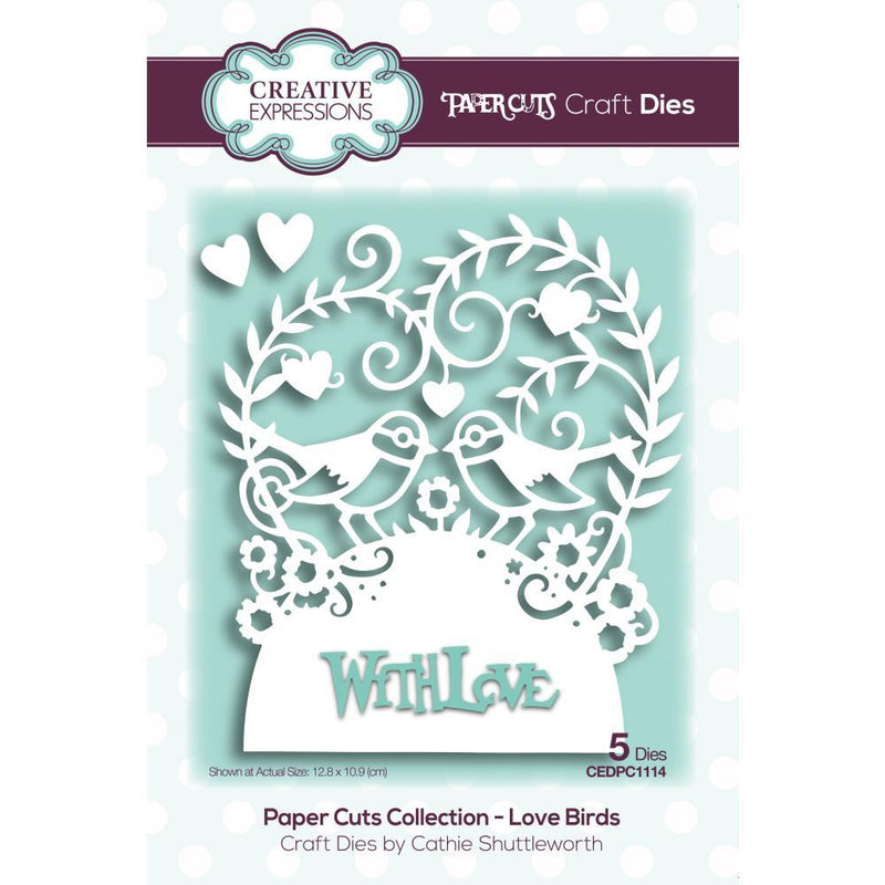 Paper Cuts Love Birds Craft Die-1