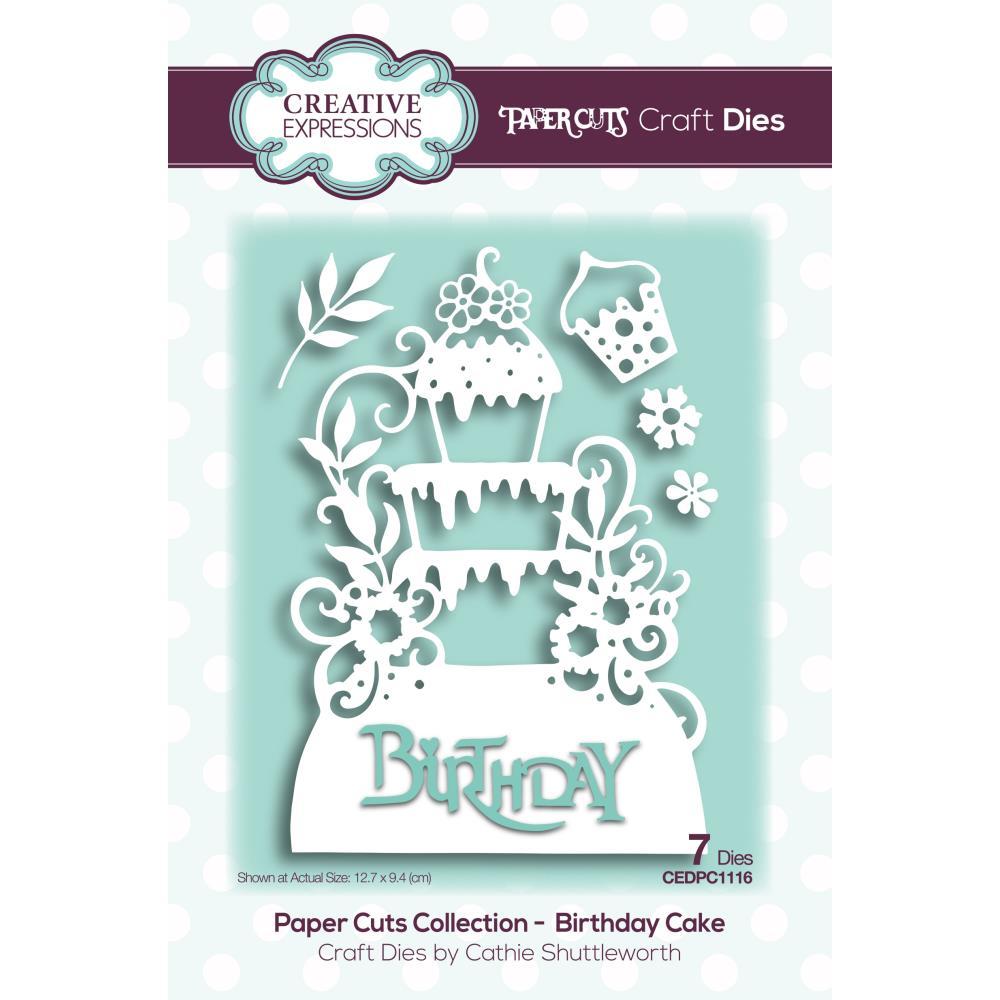 Paper Cuts Birthday Cake Craft Die-1