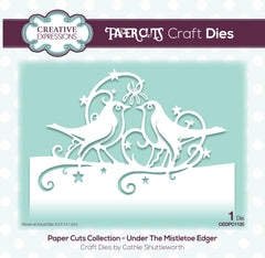 Creative Expressions Paper Cuts Edger Under the Mistletoe Craft Die-1