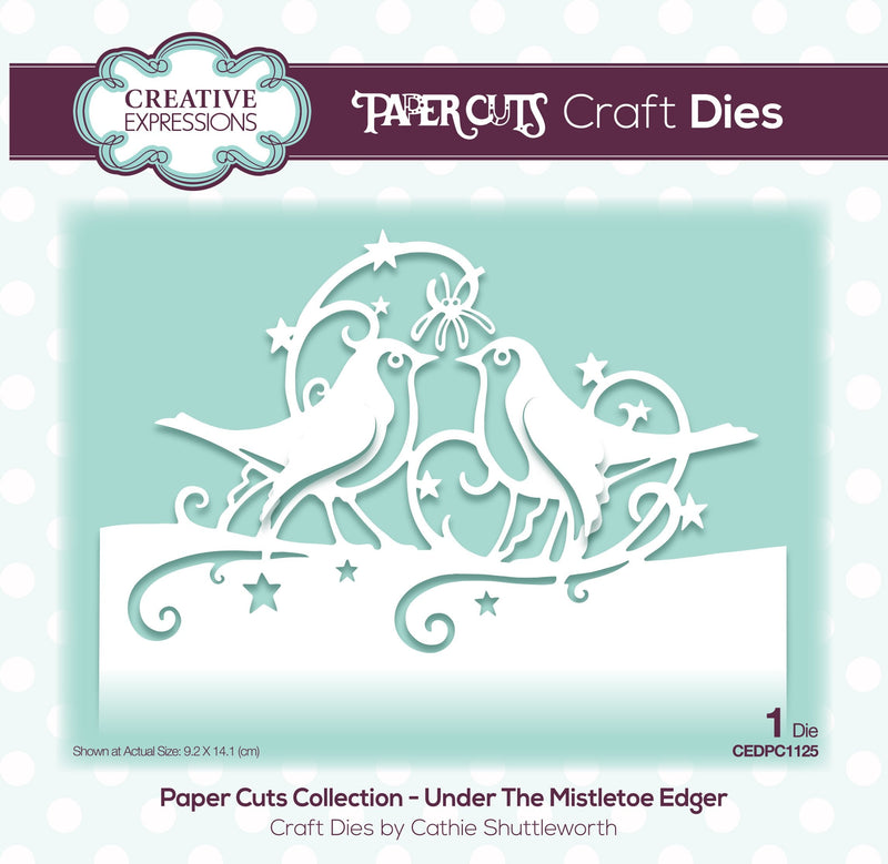 Creative Expressions Paper Cuts Edger Under the Mistletoe Craft Die-1