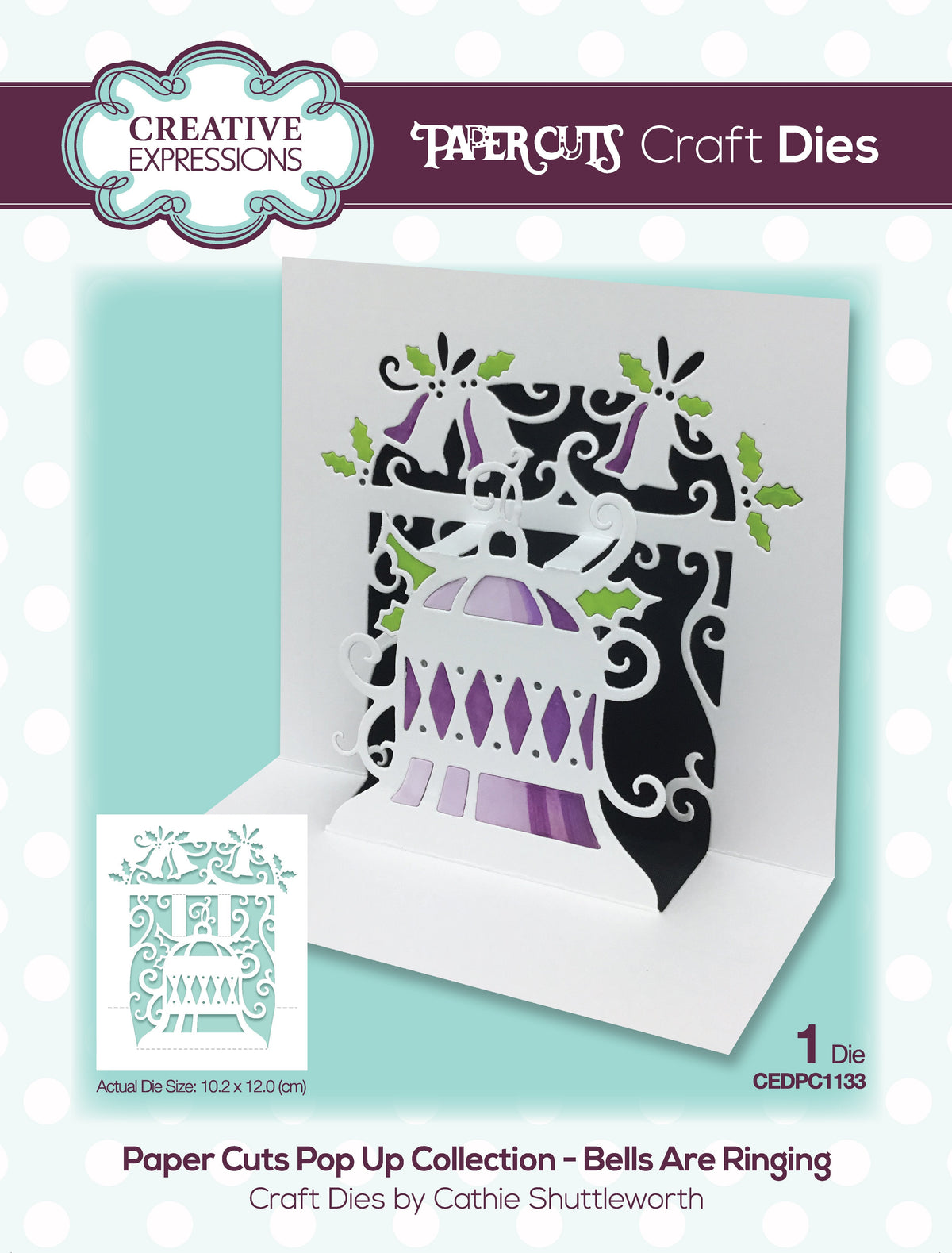 Paper Cuts Pop Up Bells Are Ringing Craft Die-1
