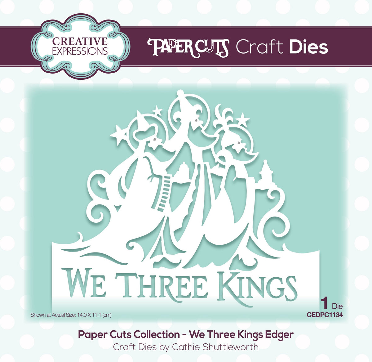 Paper Cuts Edger We Three Kings Craft Die-1