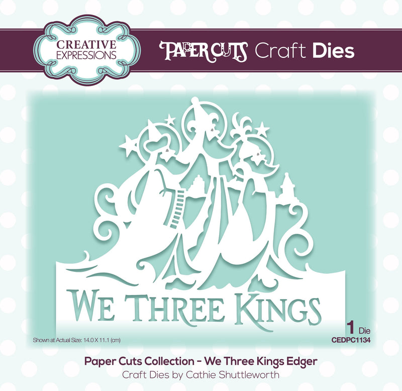 Paper Cuts Edger We Three Kings Craft Die-1