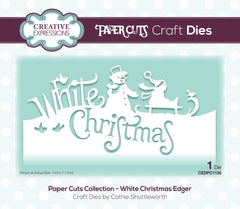 Paper Cuts Edger White Christmas Craft Die-1