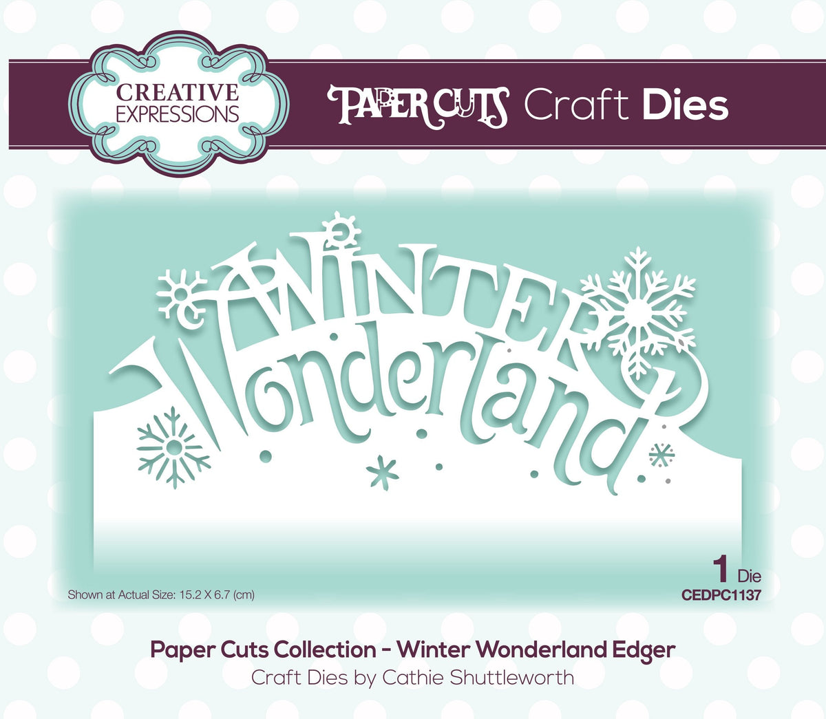 Paper Cuts Edger Winter Wonderland Craft Die-1