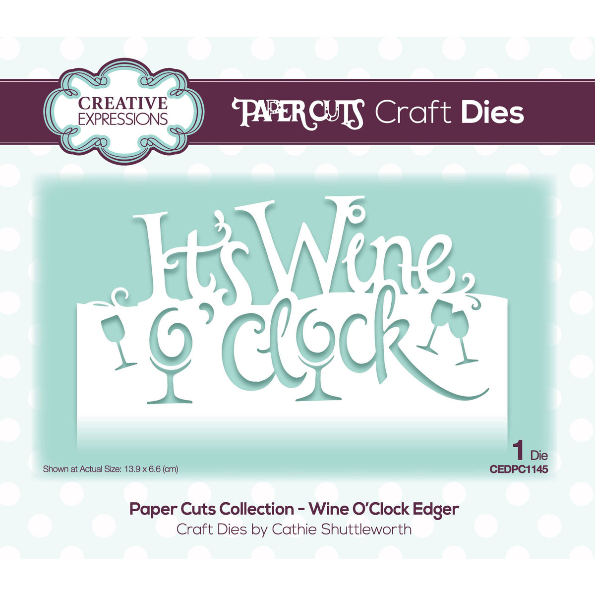 Paper Cuts Collection - Wine O'Clock Edger-1