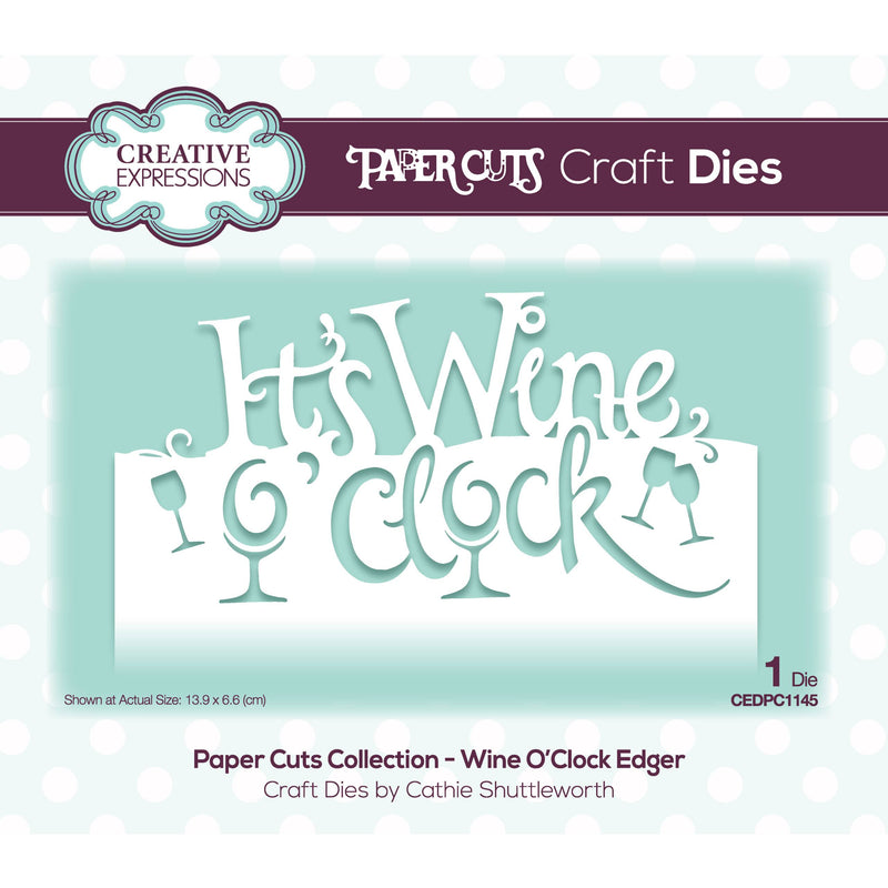 Paper Cuts Collection - Wine O'Clock Edger-1