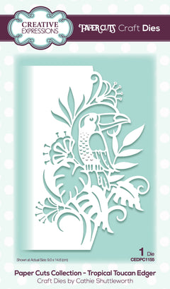 Paper Cuts Edger Tropical Toucan Craft Die-1