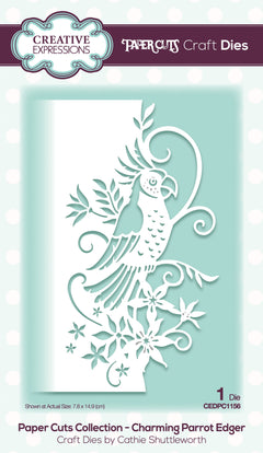 Paper Cuts Edger Charming Parrot Craft Die-1