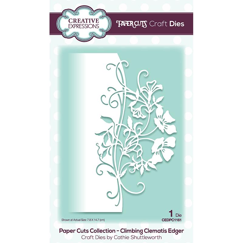 Creative Expressions Paper Cuts Edger Climbing Clematis Craft Die-1