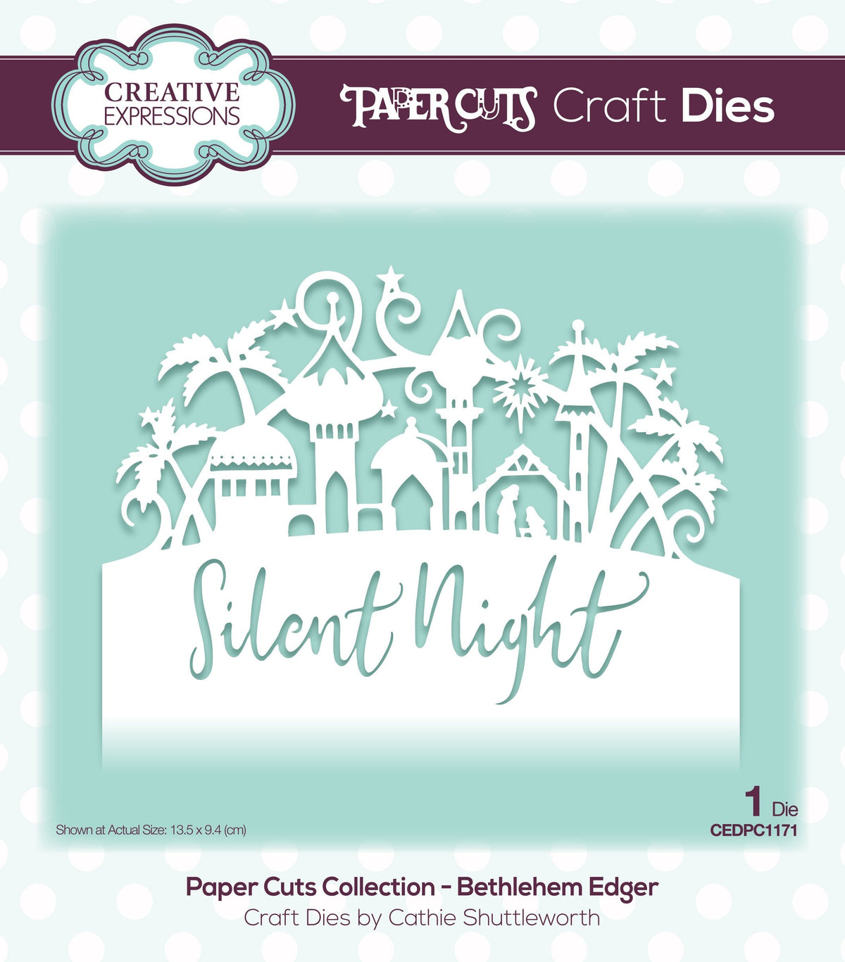 Creative Expressions Paper Cuts Bethlehem Edger Craft Die-1