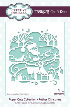 Creative Expressions Paper Cuts Scene Father Christmas Craft Die-1