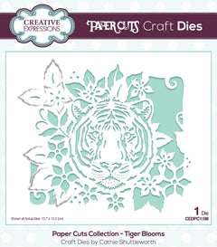 Creative Expressions Paper Cuts Tiger Blooms Craft Die-1