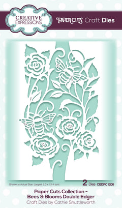 Creative Expressions Paper Cuts Bees & Blooms Double Edger Craft Die-1