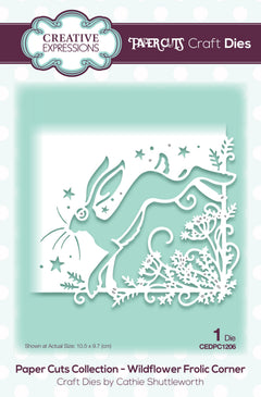 Creative Expressions Paper Cuts Wildflower Frolic Corner Craft Die-1