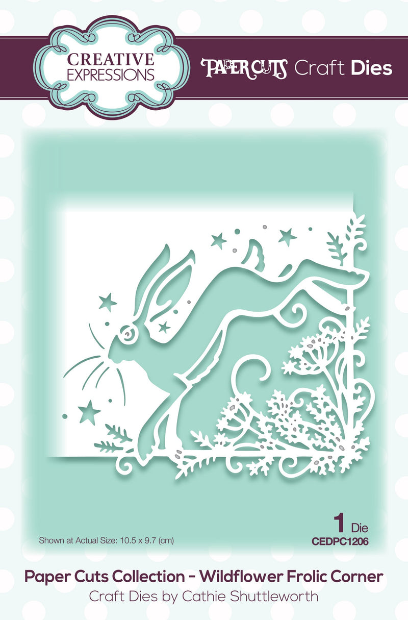 Creative Expressions Paper Cuts Wildflower Frolic Corner Craft Die-1
