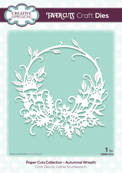 Creative Expressions Paper Cuts Autumnal Wreath Craft Die-1