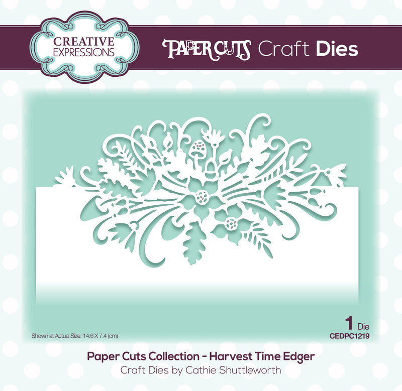 Creative Expressions Paper Cuts Harvest Time Edger Craft Die-1