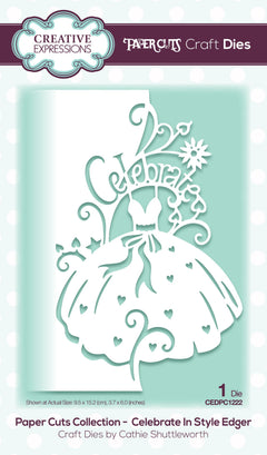 Creative Expressions Paper Cuts Celebrate In Style Edger Craft Die-1