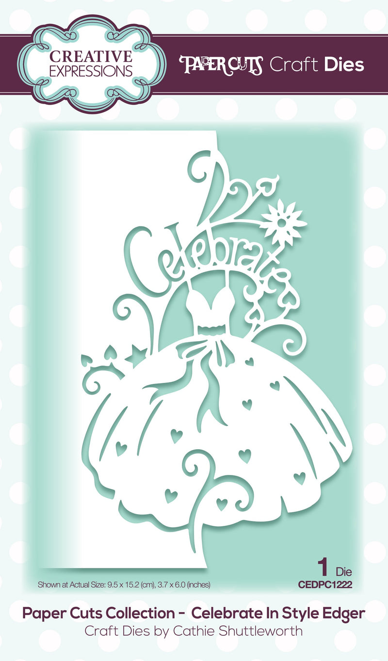 Creative Expressions Paper Cuts Celebrate In Style Edger Craft Die-1