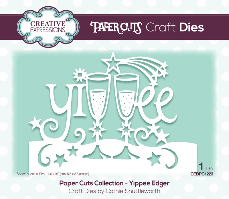 Creative Expressions Paper Cuts Yippee Edger Craft Die-1