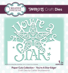 Creative Expressions Paper Cuts You're A Star Edger Craft Die-1
