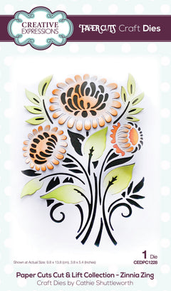 Creative Expressions Paper Cuts Cut & Lift Zinnia Craft Die-1