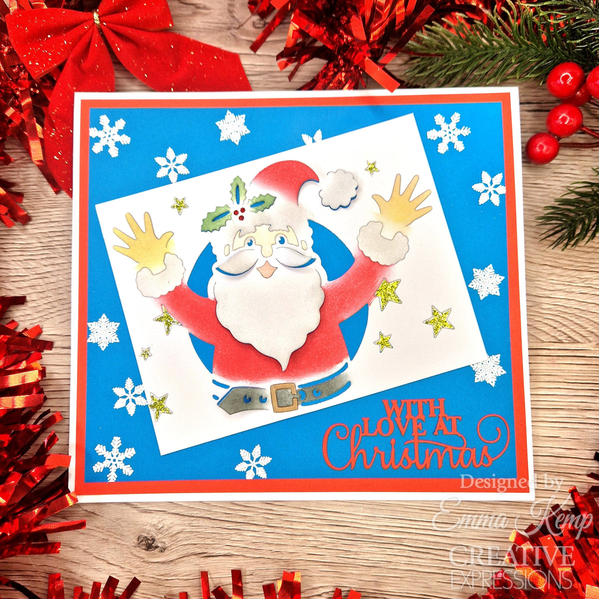 Troquel para manualidades Jolly Santa de la colección Cut & Lift de Creative Expressions Paper Cuts-2
