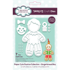 Matrice de découpe Creative Expressions Paper Cuts - Bonhomme en pain d'épices festif-1