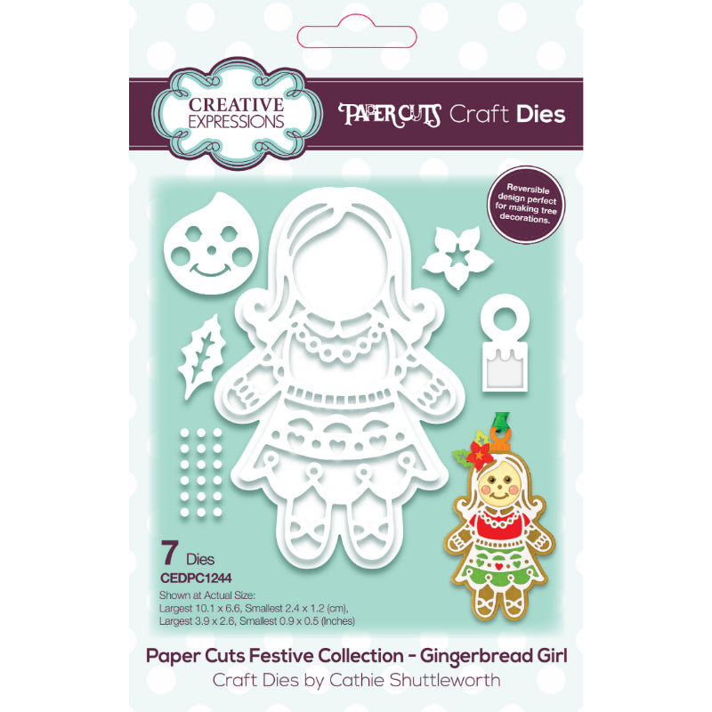 Creative Expressions Paper Cuts Festive Gingerbread Girl Craft Die-1