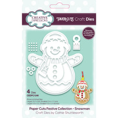 Creative Expressions Paper Cuts Festive Snowman Craft Die-1