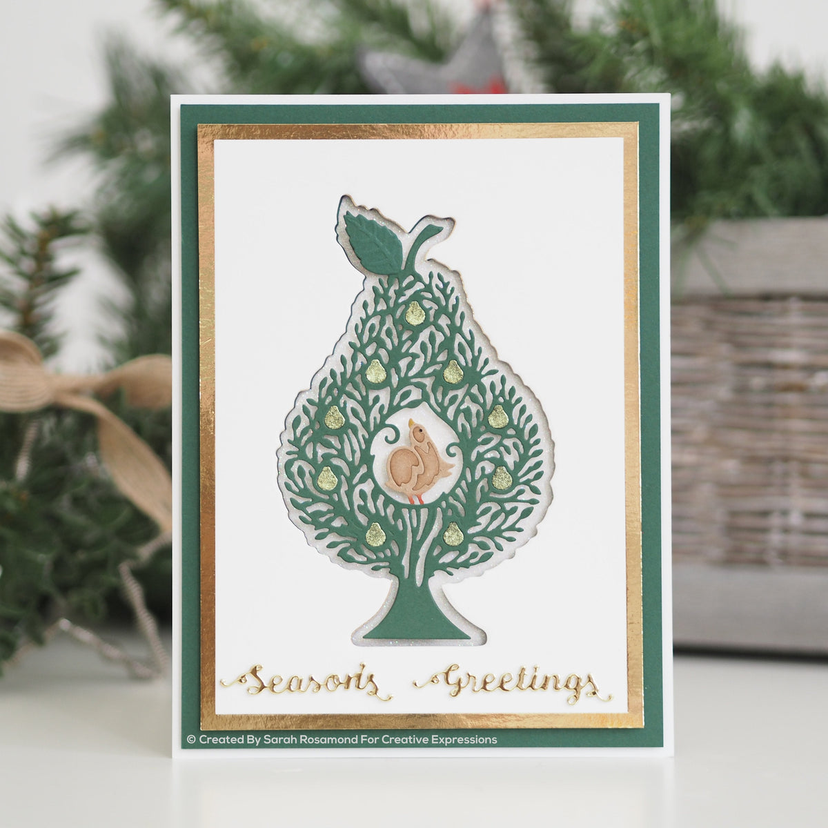 Paper Panda Partridge In A Pear Tree Craft Die-3