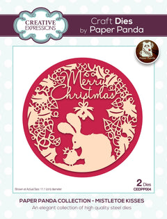 Paper Panda Merry Christmas Craft Die-1