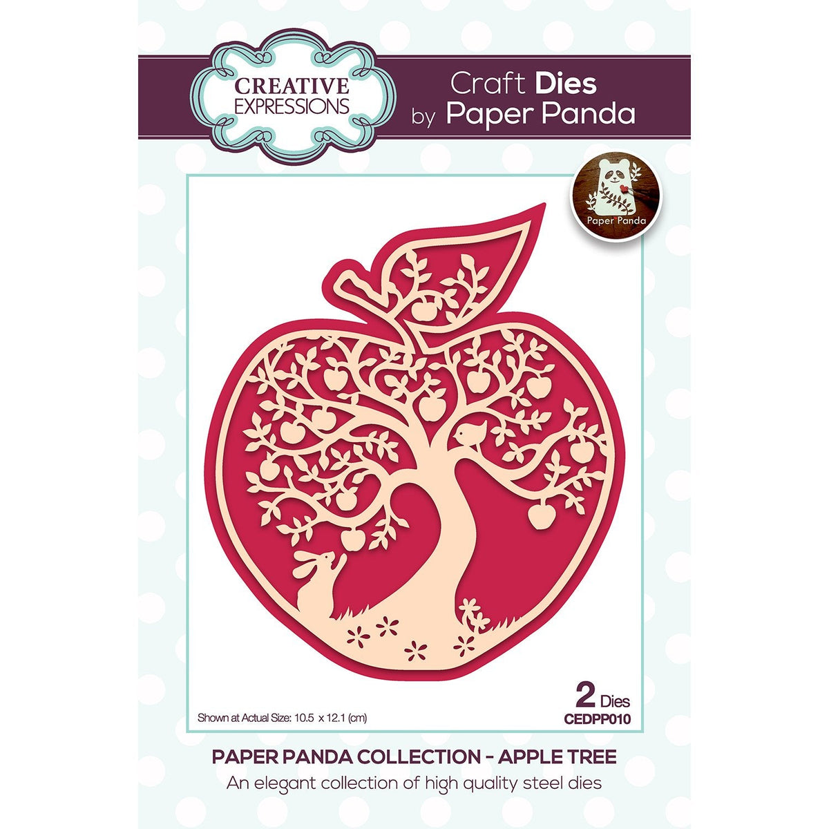 Paper Panda Apple Tree Craft Die-1
