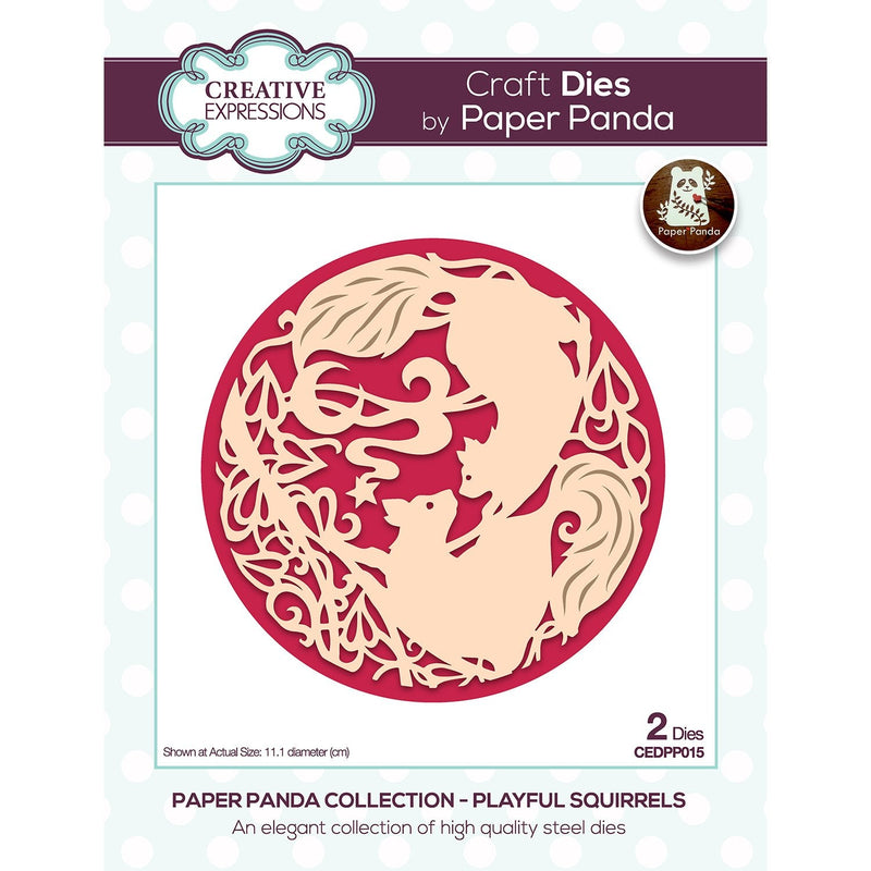Paper Panda Playful Squirrels Craft Die-1