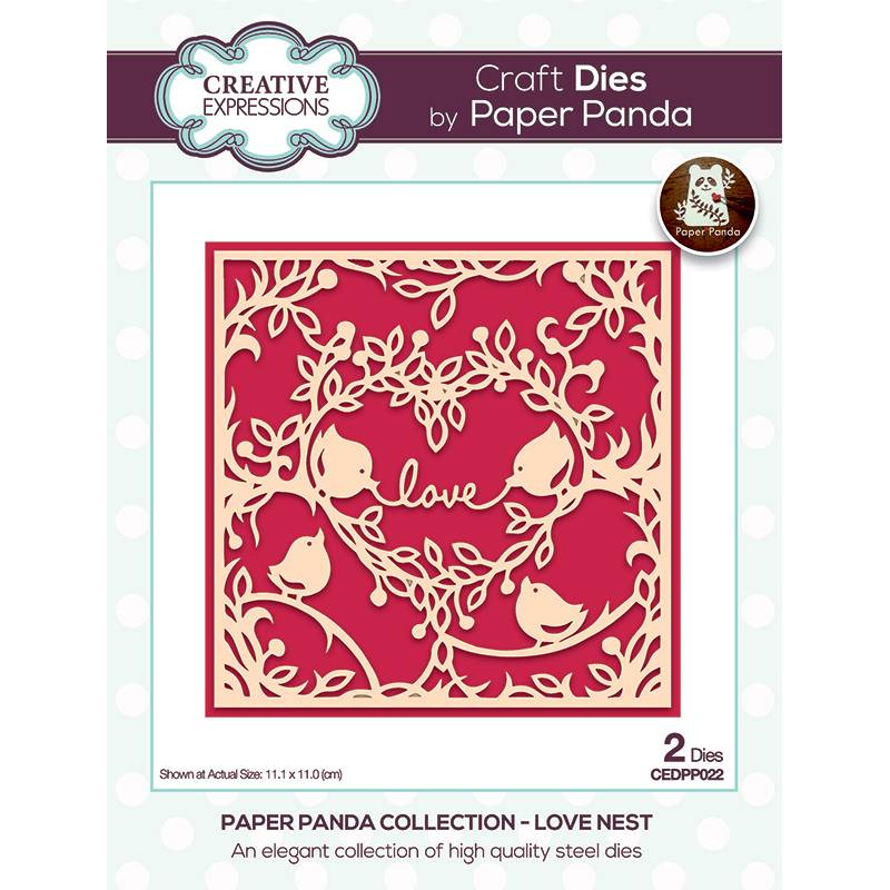 Paper Panda Love Nest Craft Die-1