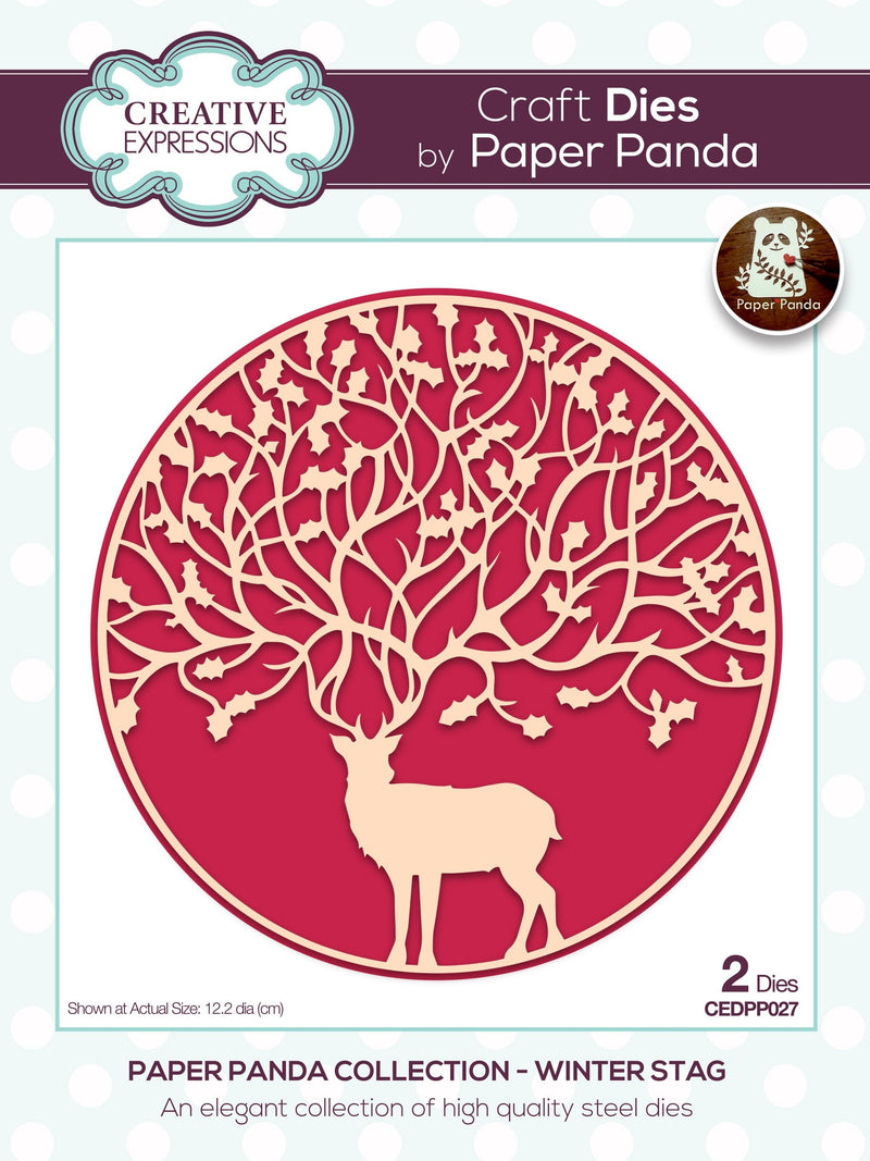 Creative Expressions Paper Panda Winter Stag Craft Die-1