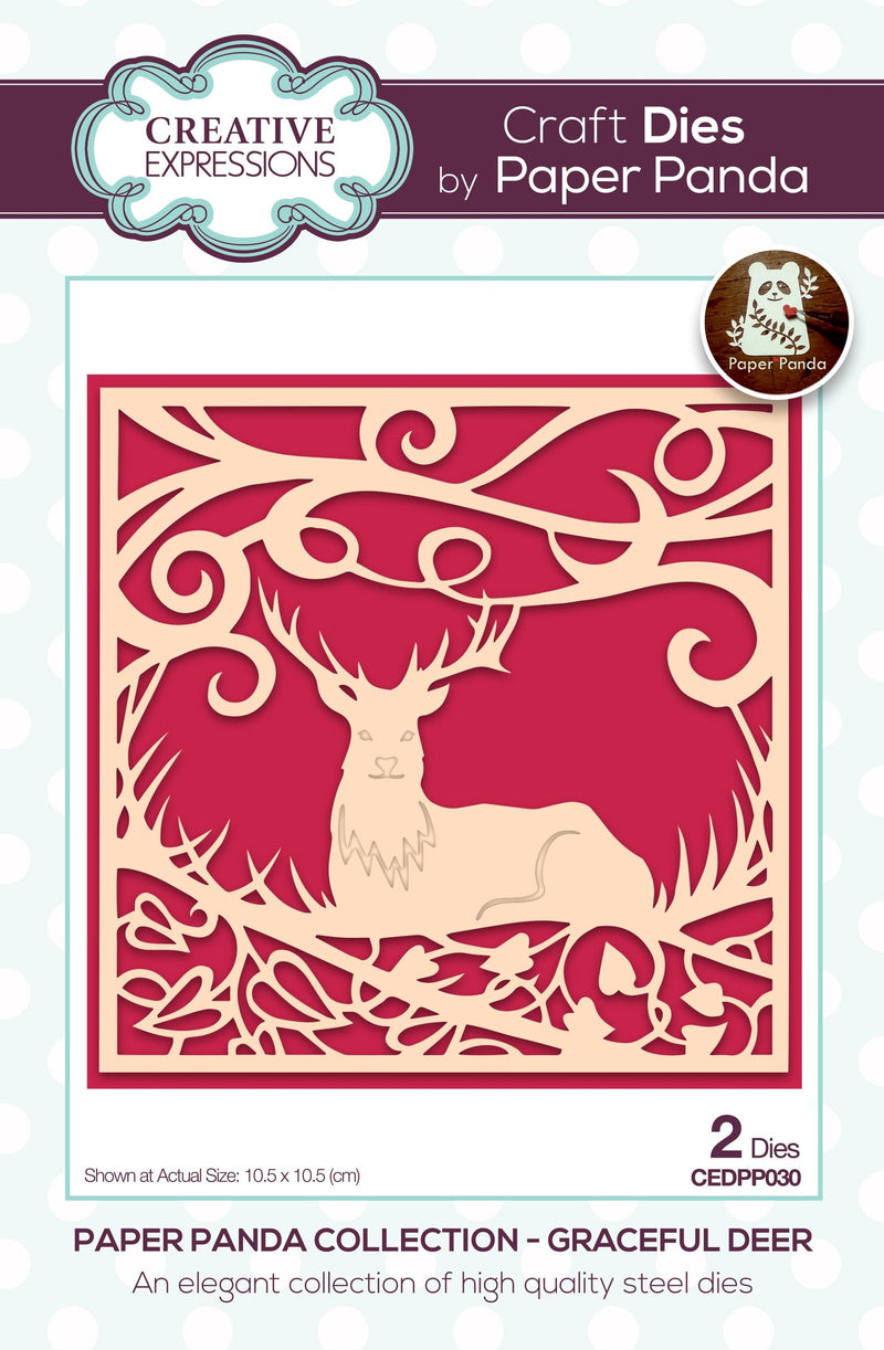 Creative Expressions Paper Panda Graceful Deer Craft Die-1