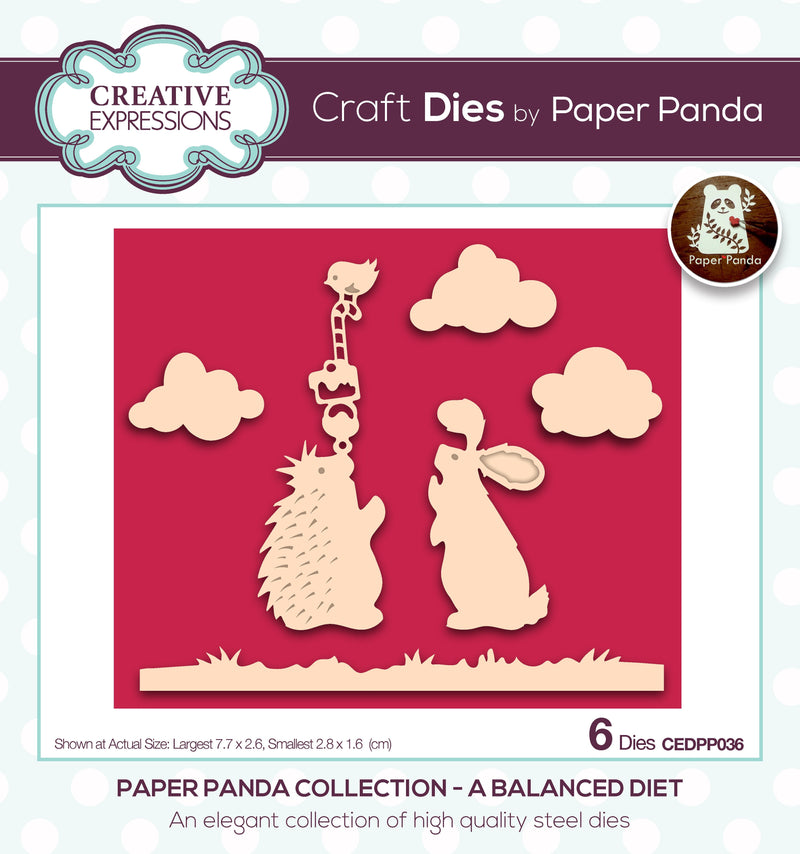 Creative Expressions Paper Panda A Balanced Diet Craft Die-1