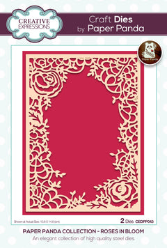 Creative Expressions Paper Panda Roses In Bloom Craft Die-1