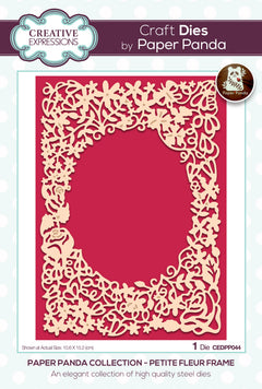 Creative Expressions Paper Panda Petite Fleur Frame Craft Die-1