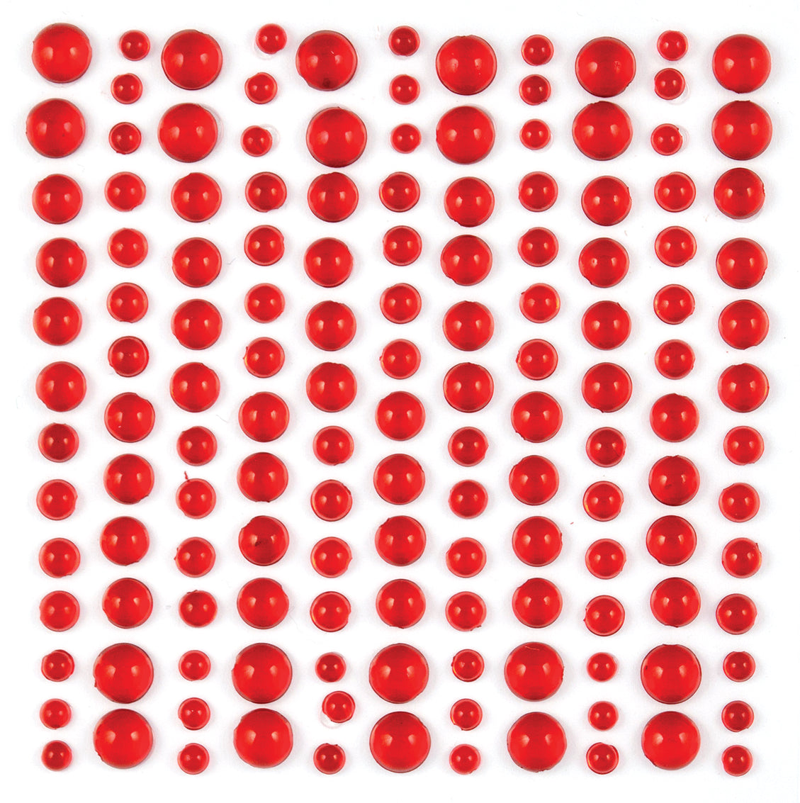 Craft Consortium Adhesive Dew Drops - Red-2