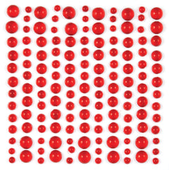 Craft Consortium Adhesive Dew Drops - Red-2