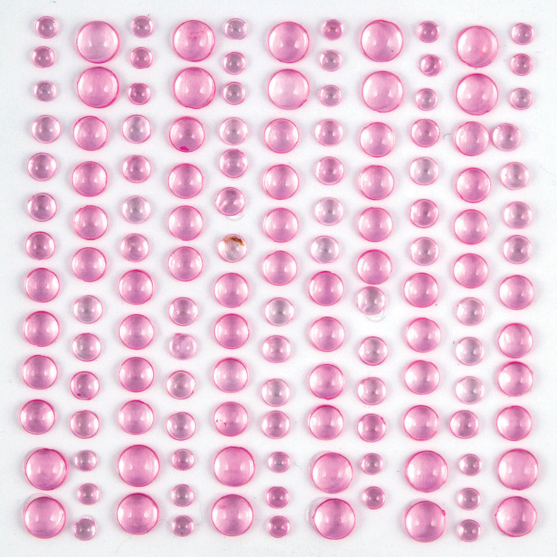 Craft Consortium Adhesive Dew Drops - Pink-2
