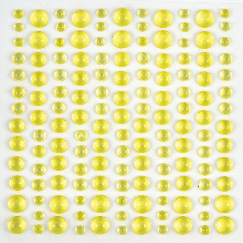 Craft Consortium Adhesive Dew Drops - Yellow-2