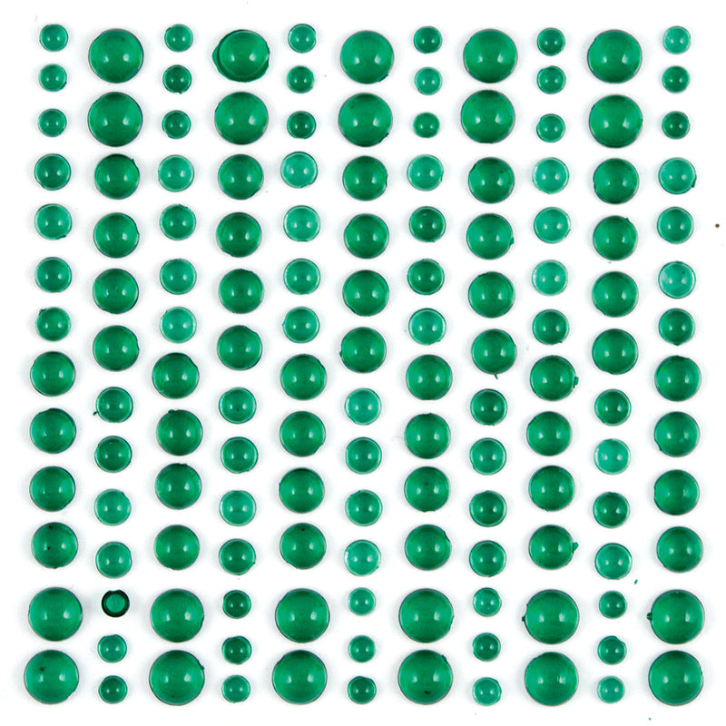 Craft Consortium Adhesive Dew Drops - Green-2
