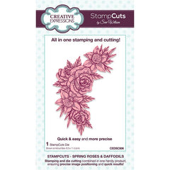 Creative Expressions Sue Wilson Spring Roses & Daffodils StampCuts Die-1